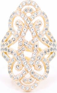 Seven Saints Infinite Love Pave Adjustable Ring
