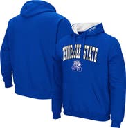 COLOSSEUM Men's Colosseum Royal Tennessee State Tigers Arch & Logo 3.0 Pullover Hoodie