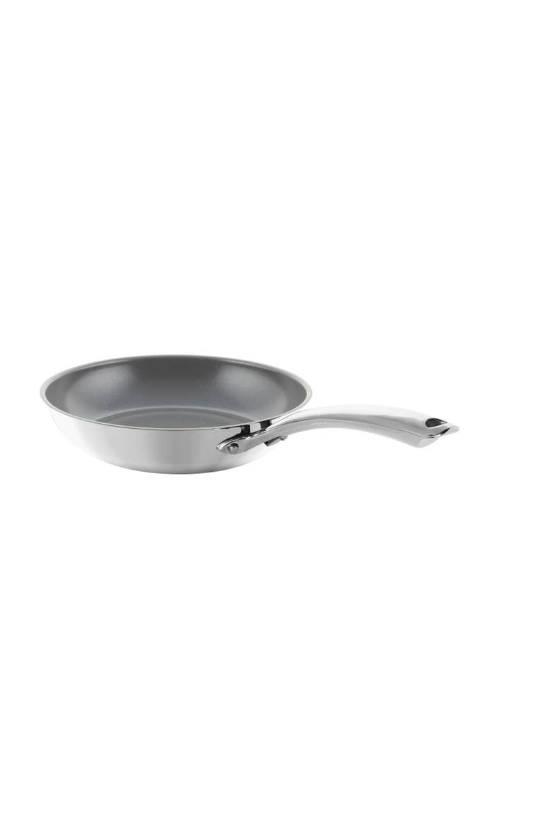 3.Clad 10-Inch Fry Pan w/ Fusion Ti Nonstick Ceramic Coating, Main, color, Silver