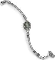 SAMUEL B. Two-Tone Hamsa Agate Chain Bracelet