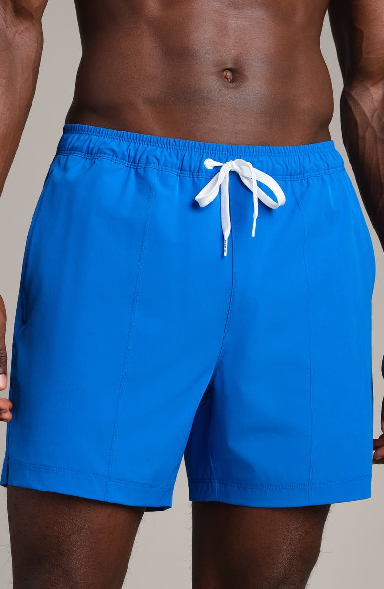 Rhone 5.5-Inch Water Repellent Swim Trunks, Alternate, color, Electric Blue