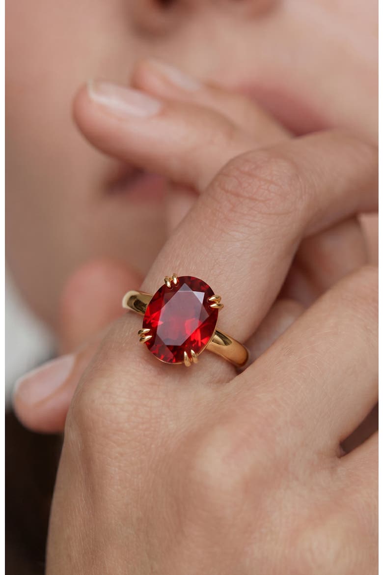 Cherry Glow Ring, Alternate, color, Red & Gold