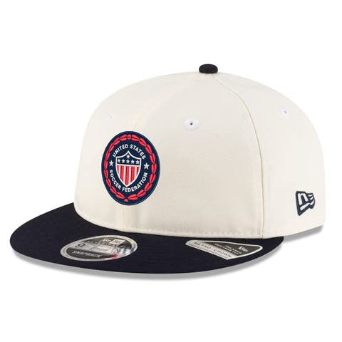 Men's New Era  Cream USMNT 1986 Retro-Crown 9FIFTY Adjustable Hat