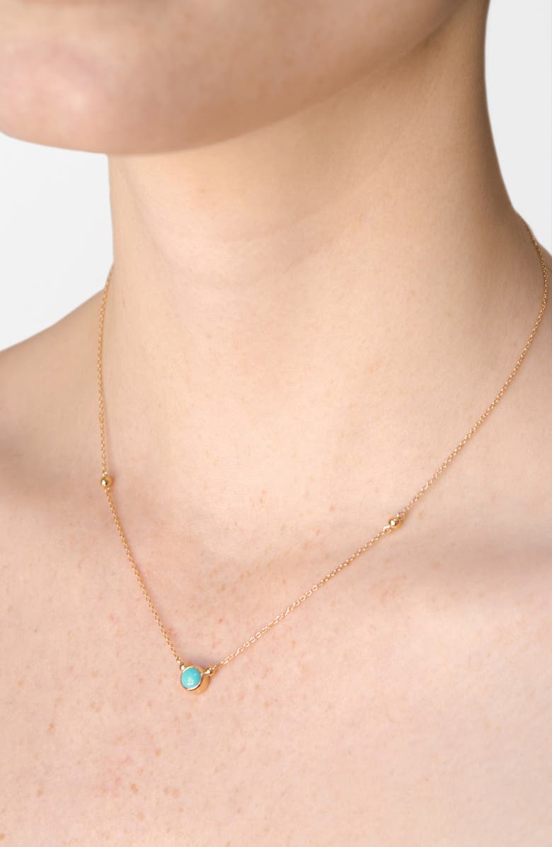 Anzie Bonheur Turquoise Pendant Necklace, Alternate, color, Turquoise