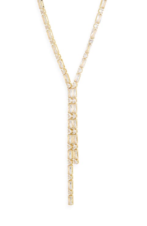Cubic Zirconia Y-Necklace