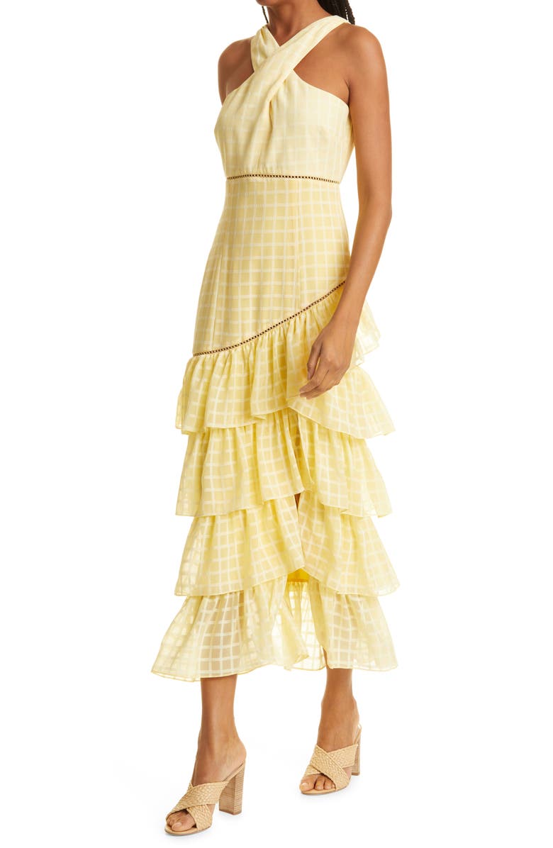 LIKELY LIKLEY Reni Tiered Midi dress, Alternate, color,