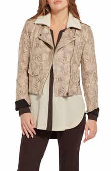 Lysse Rosalind Detachable Faux Shearling Collar Crop Jacket