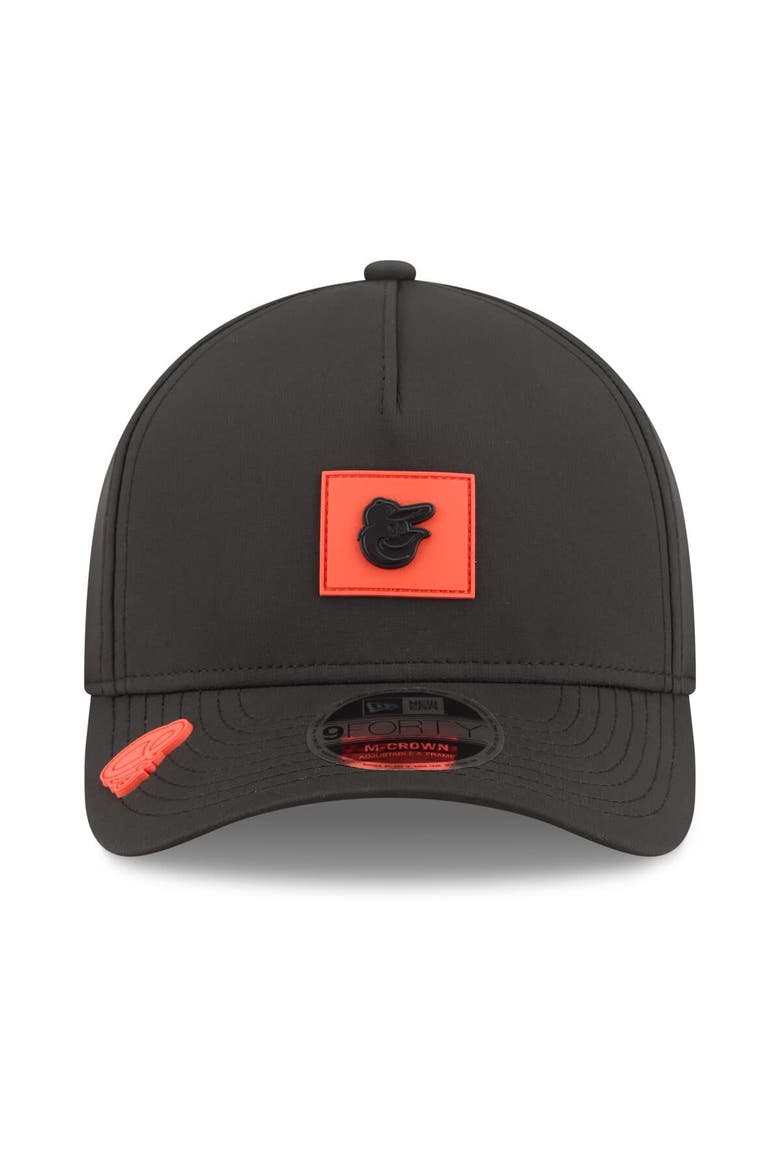 Men's New Era  Black Baltimore Orioles 2026 Clubhouse 9FORTY A-Frame Adjustable Hat, Alternate, color, Black