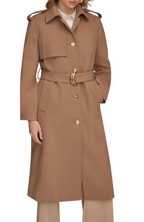 Modern Crepe Trench Coat
