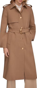 Donna Karan New York Modern Crepe Trench Coat