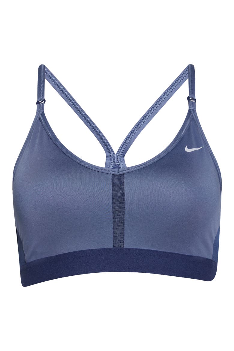 Indy Mesh Inset Sports Bra, Alternate, color, BLUE/ WHITE