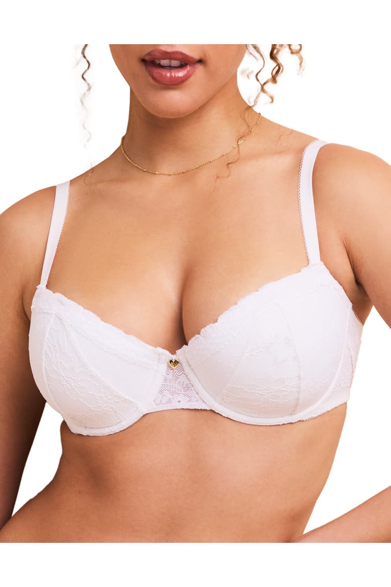 Lucie Contour Balconette Bra, Main, color, White