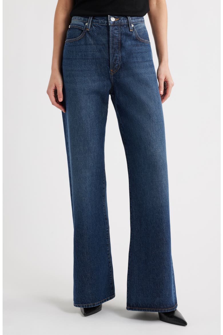 The Loose High Waist Wide Leg Jeans, Main, color, TROOPER