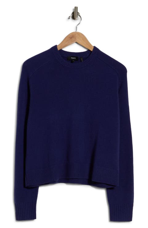 Cashmere Crewneck Crop Sweater