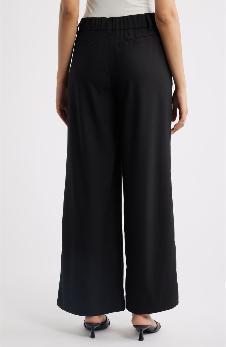 Wit & Wisdom Skyrise Side Seam Straight Leg Pants, Alternate, color, Black