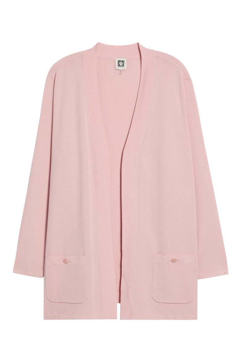 Malibu Open Front Cardigan, Alternate, color, PINK BLUSH