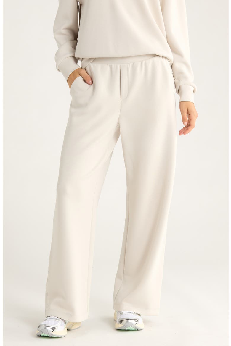 Ultra Soft High Waist Straight Leg Pants, Main, color, GREY MOONBEAM
