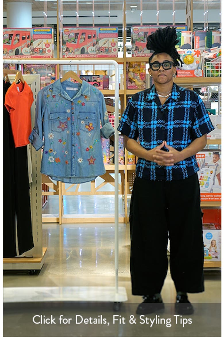 Sketchbook Embroidered Button-Up Shirt video