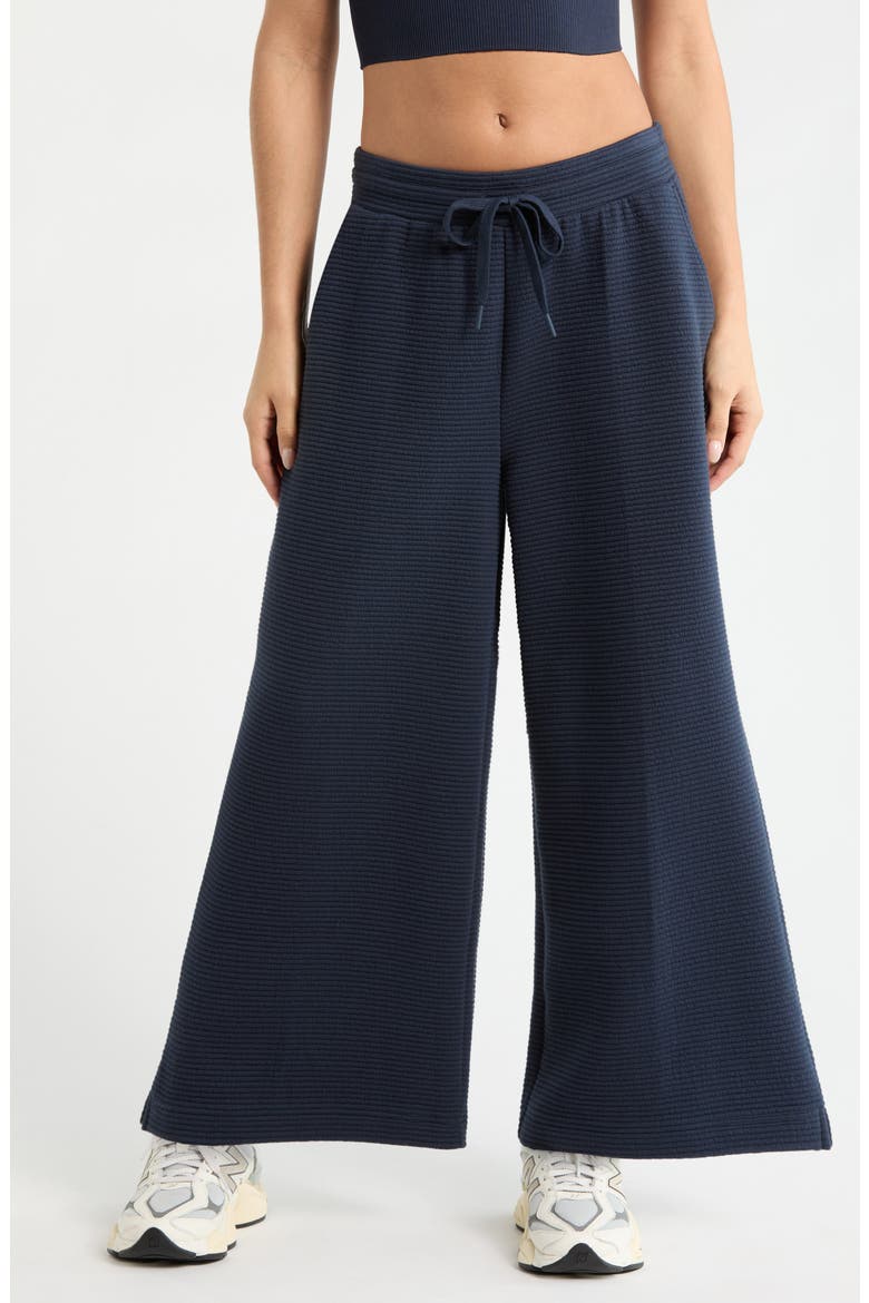 Ottoman Wide Leg Ankle Pants, Main, color, NAVY SAPPHIRE