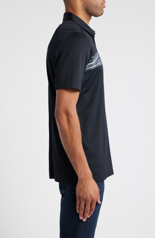 Travismathew Dark Waters Chest Stripe Polo