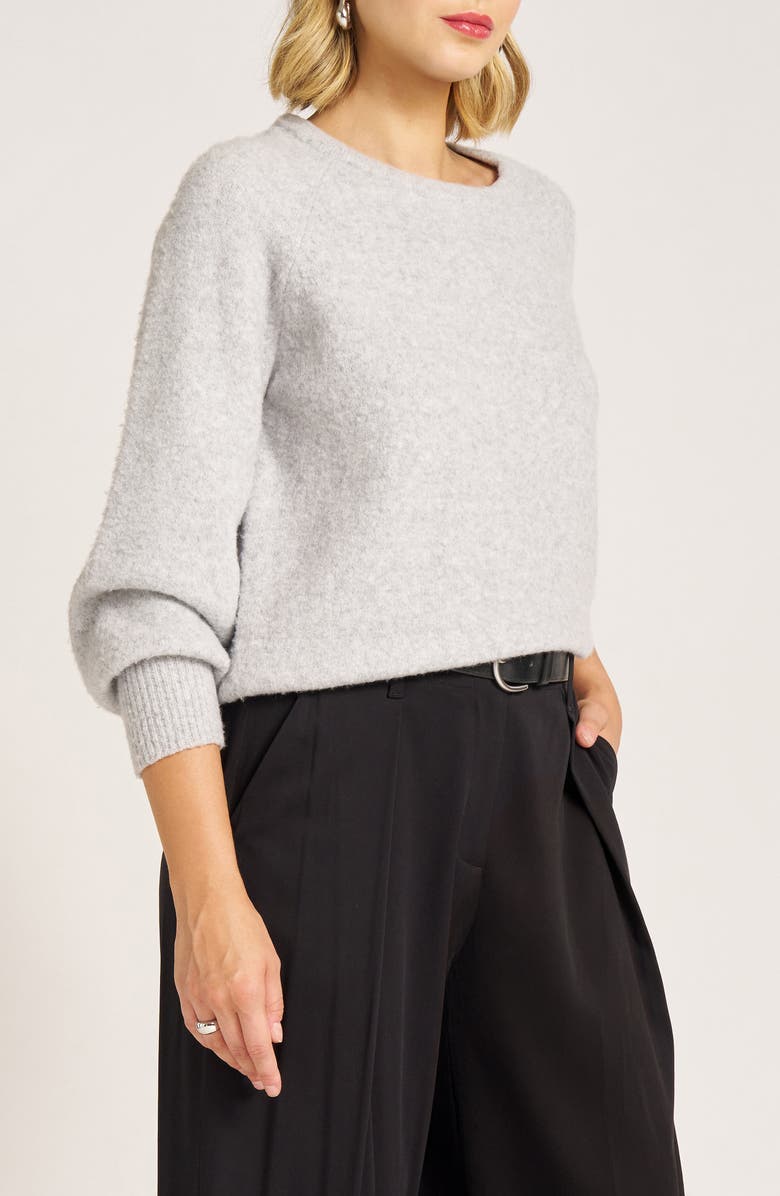 matty m. Stanley Raglan Sleeve Sweater, Alternate, color, Heather Grey