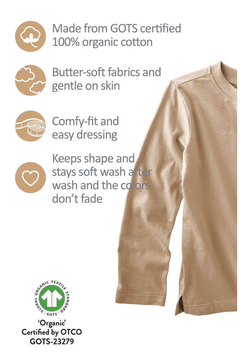 London 5-Pack Assorted Organic Cotton T-Shirts, Alternate, color, TERRA
