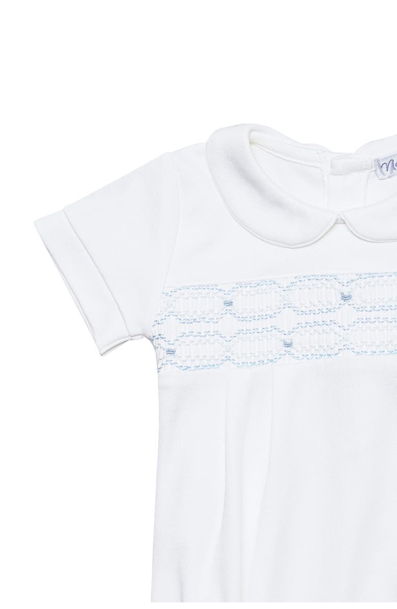 Nellapima Signature Smocked Boys Bubble - Baby, Alternate, color, White