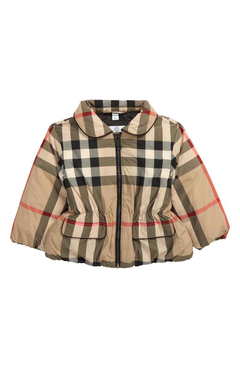 Burberry Mollie Check Jacket, Main, color, 