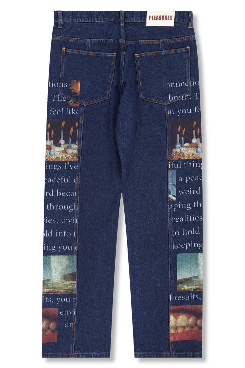 Connections Relaxed Straight Leg Jeans, Alternate, color, WASHED INDIGO