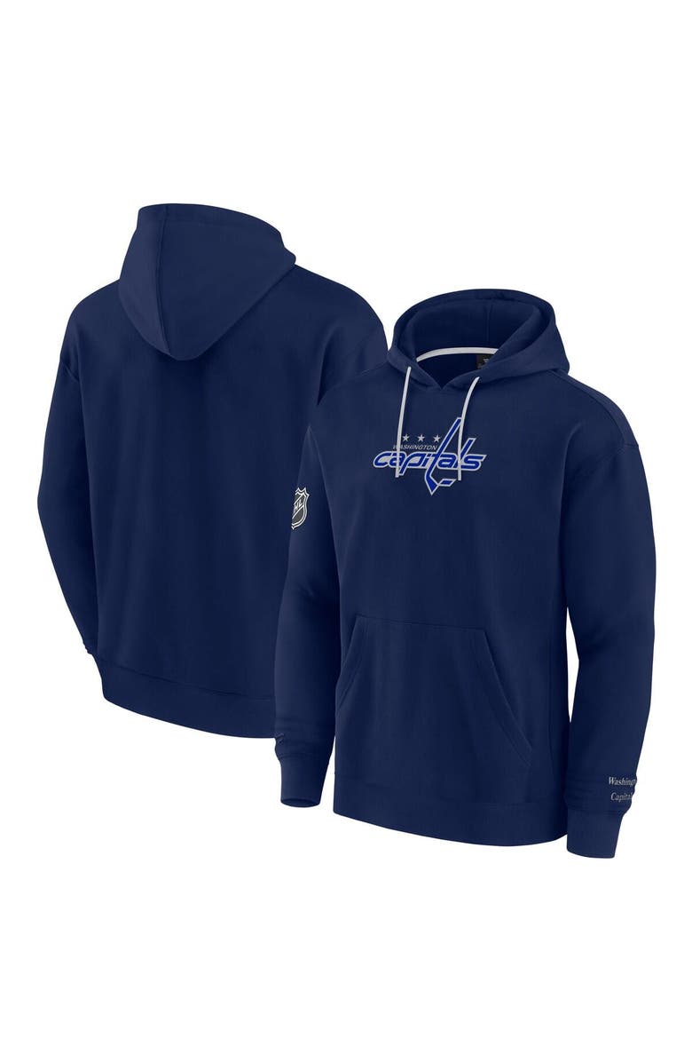 FANATICS Men's Fanatics Navy Washington Capitals Elements Pace Pullover Hoodie, Main, color, Navy