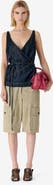 IRO Renata Denim Wrap Top