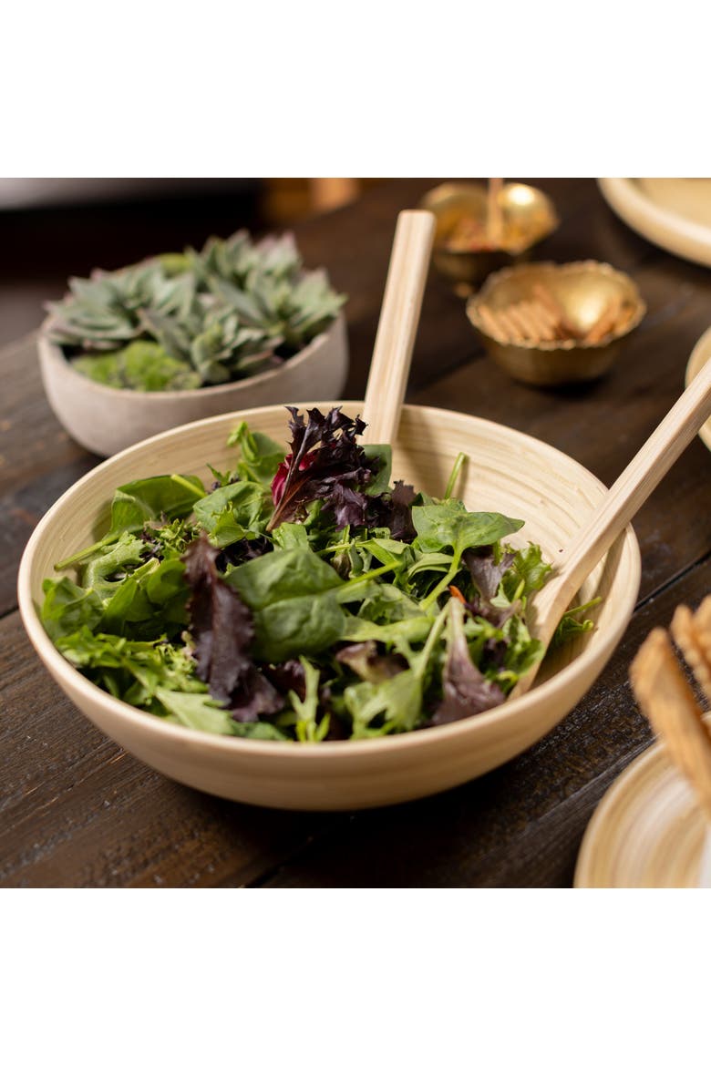 Salad Bowl, 12 Inch, Alternate, color, Natural