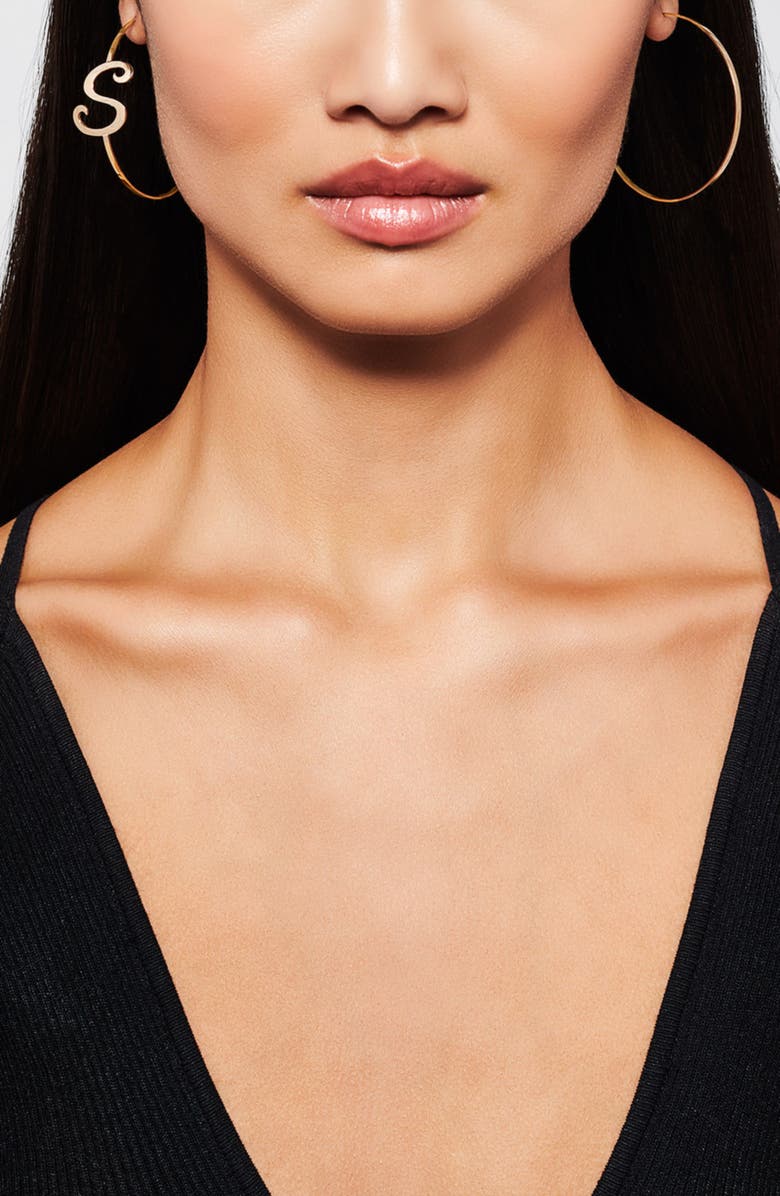 LANA Say My Name Single Hoop Earring, Main, color,