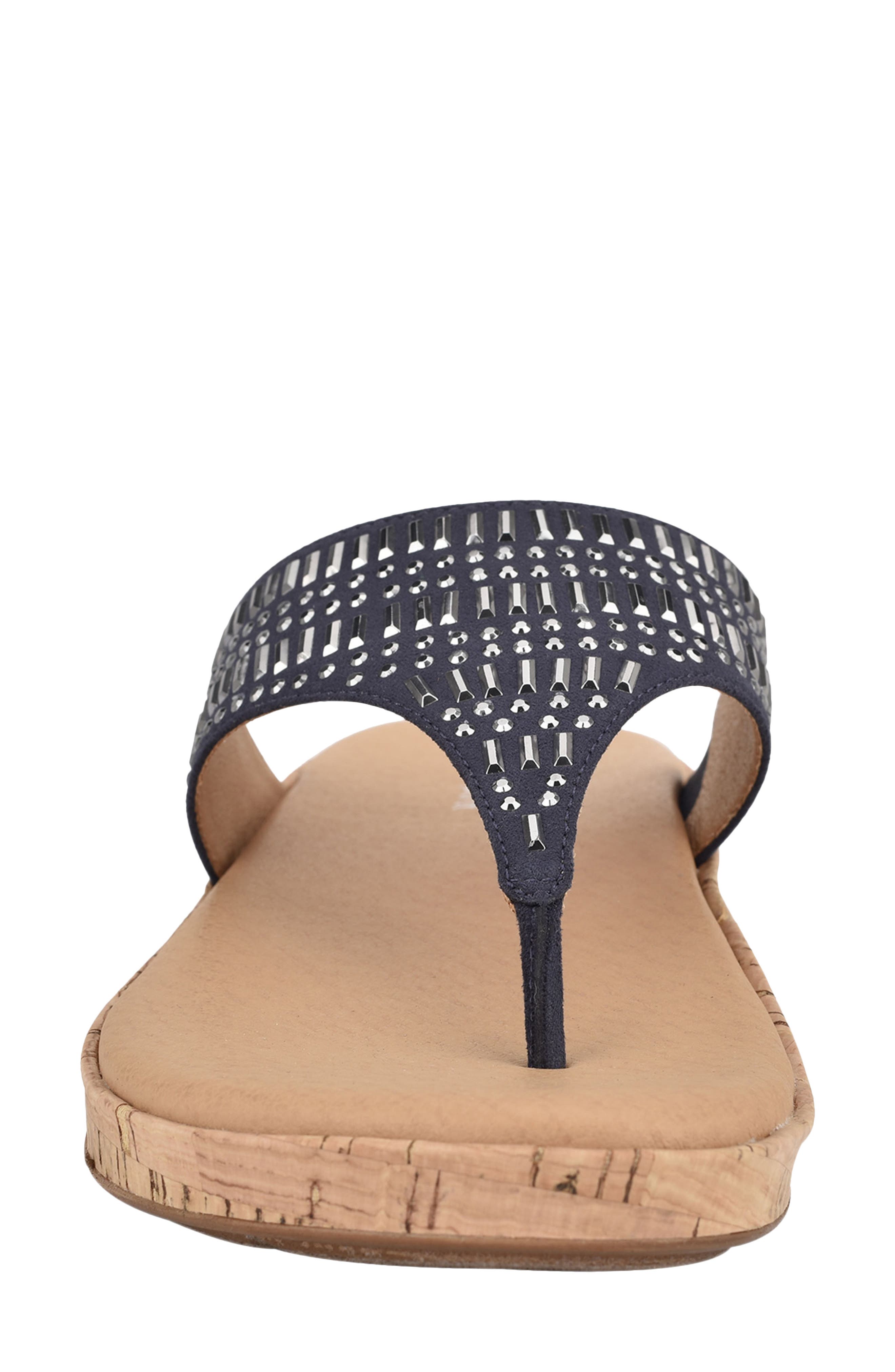 Landry Sandal, Alternate, color, NAVY FABRIC