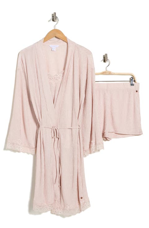 Pleated Lace Trim Pajamas