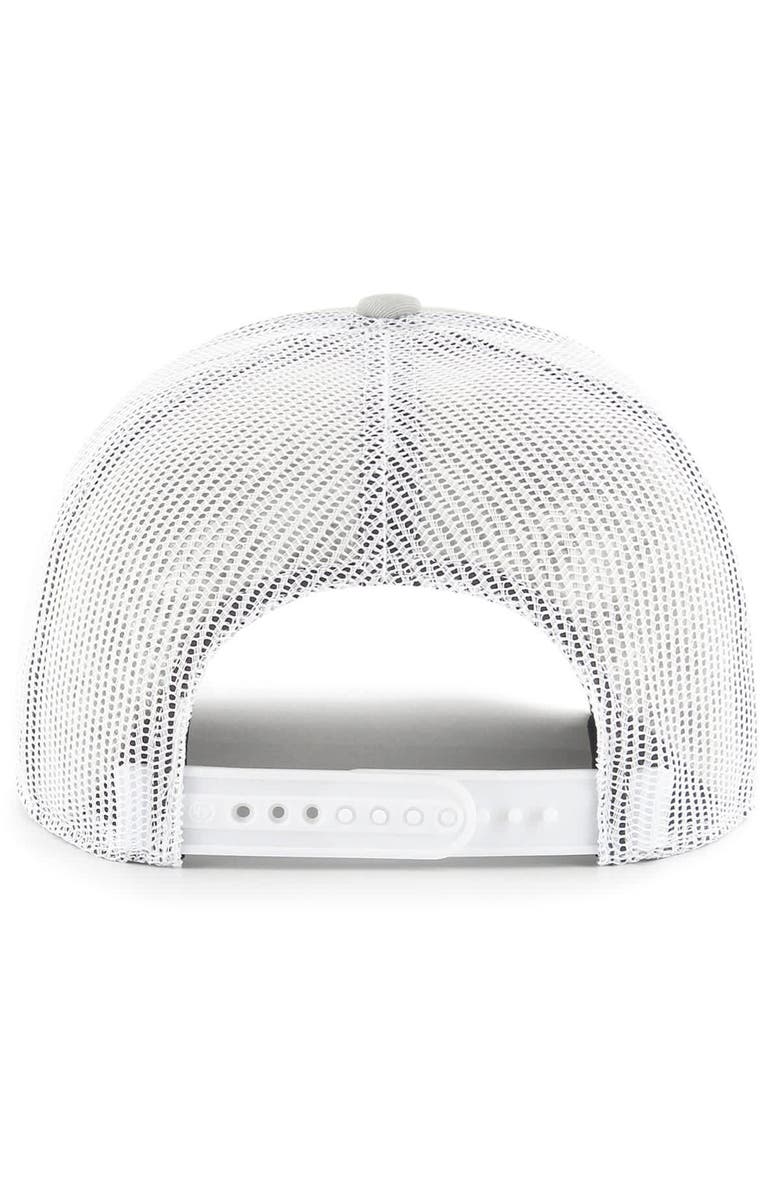 '47 Men's '47  Gray Ohio State Buckeyes College Football Playoff 2024 National Champions Helmet Trucker Adjustable Hat, Alternate, color, 