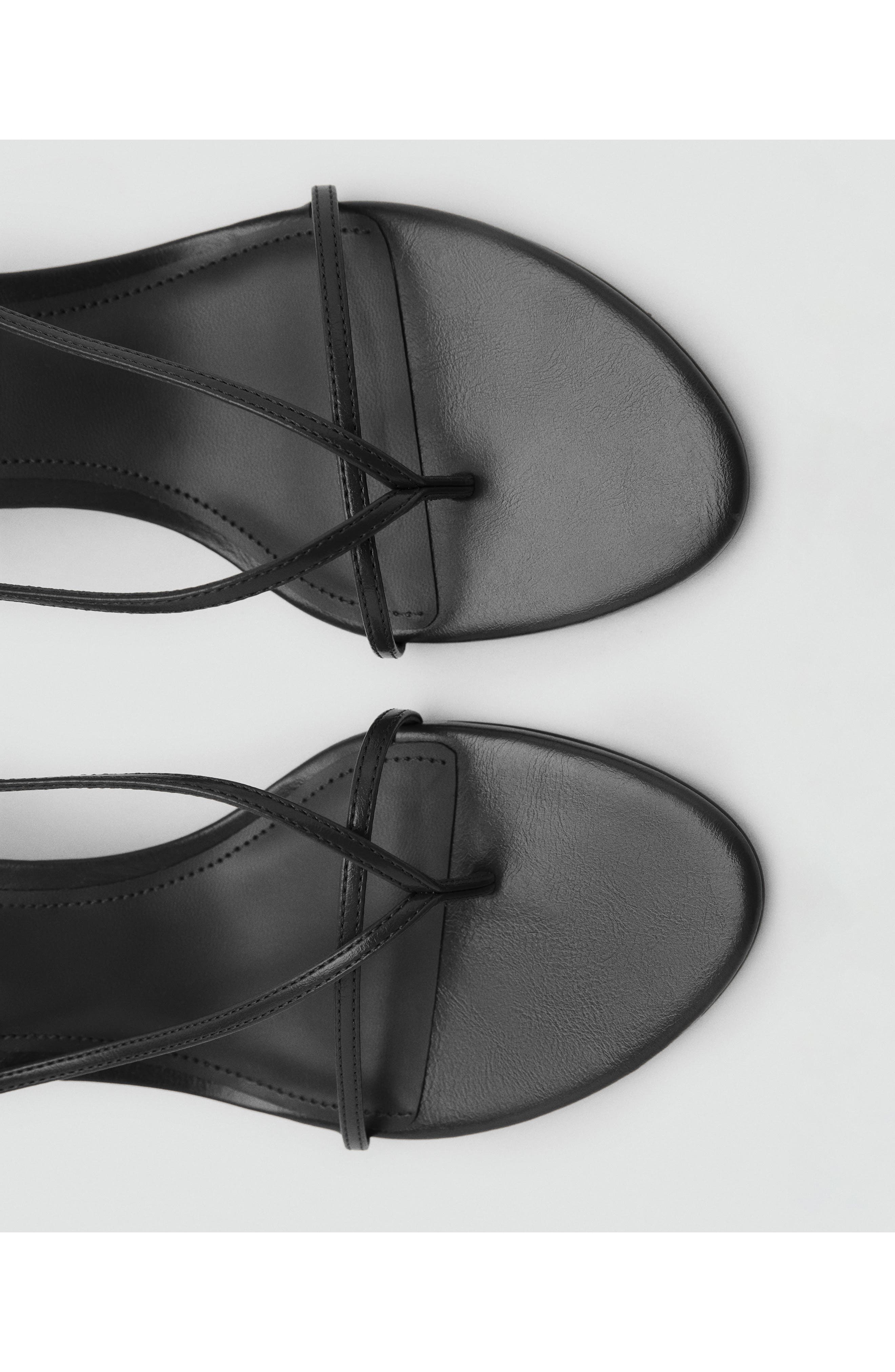 MANGO Ankle Strap Sandal, Alternate, color, Black