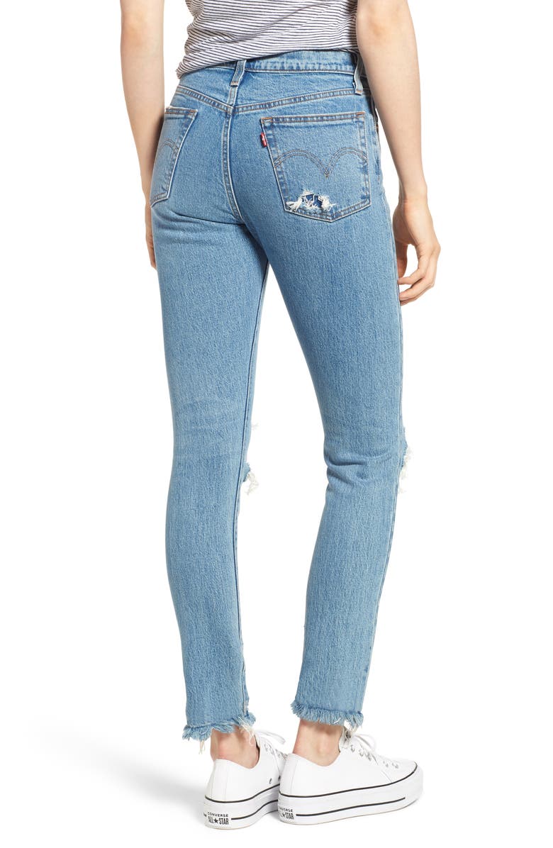 Levi's<sup>®</sup> 501<sup>®</sup> Ripped Skinny Jeans, Alternate, color,