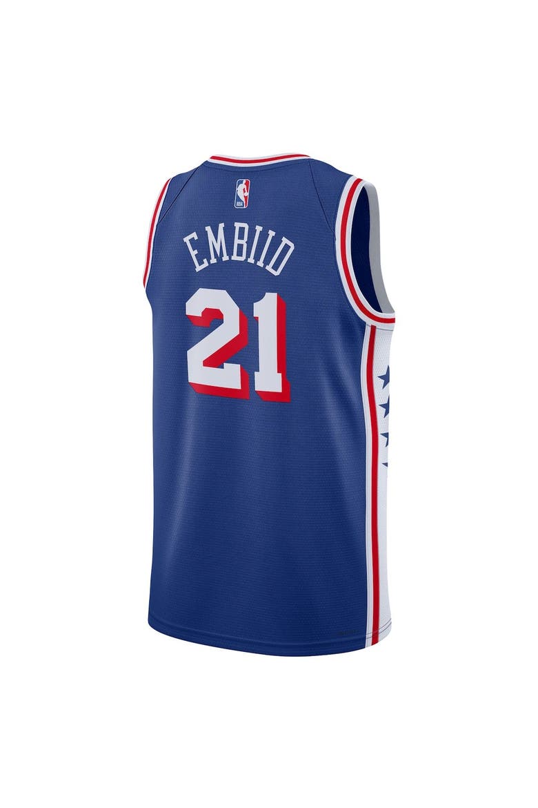 Unisex Nike Joel Embiid Royal Philadelphia 76ers Swingman Jersey - Icon Edition, Alternate, color, Royal