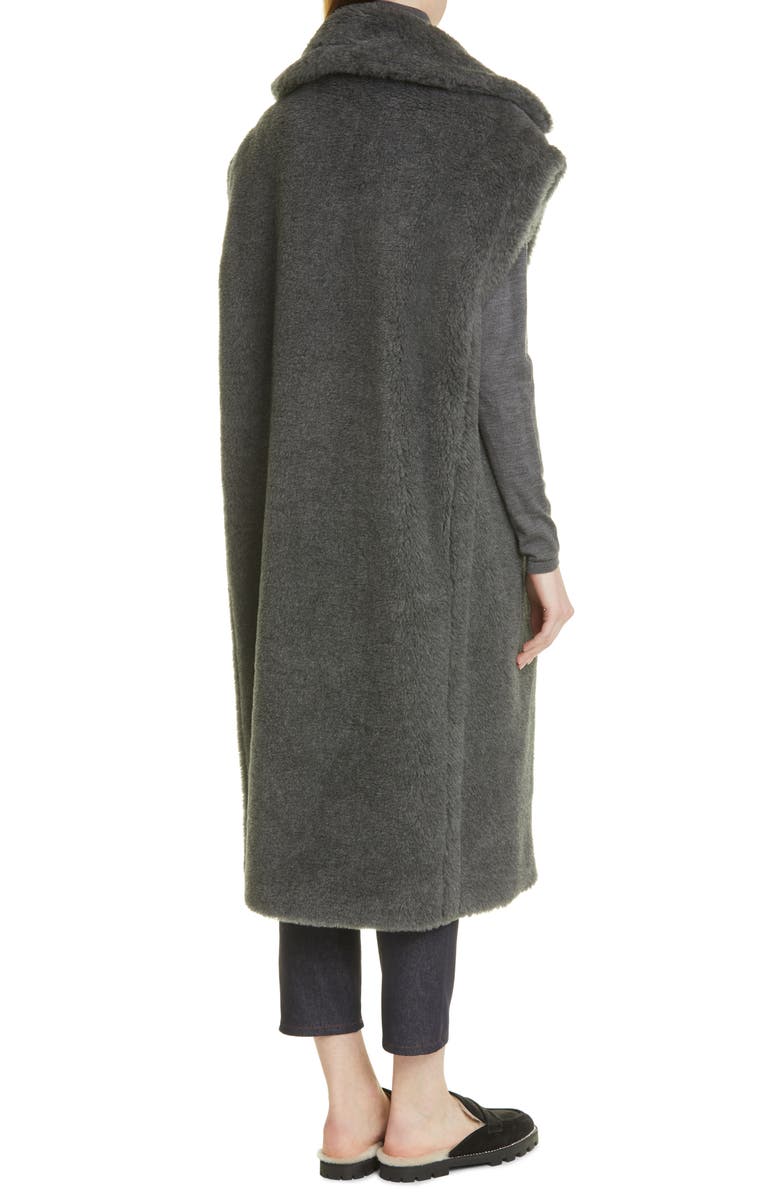 Max Mara Eclisse Double Breasted Alpaca Blend Gilet, Alternate, color, 001 Grigio Medio