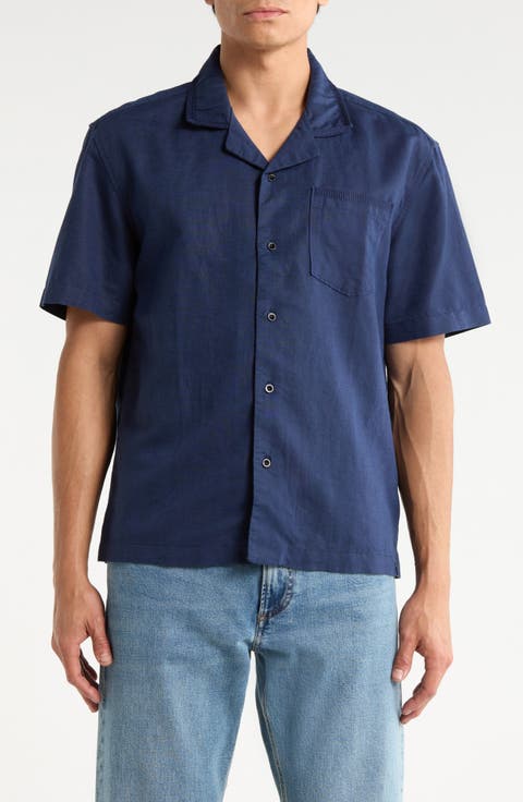 Foster Linen & Cotton Camp Shirt