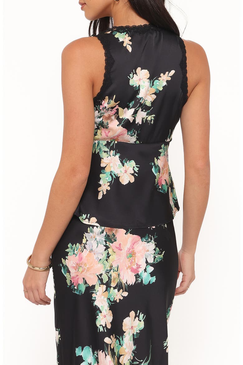 Kelso Floral Lace Trim Tank, Alternate, color, BLACK FLORAL