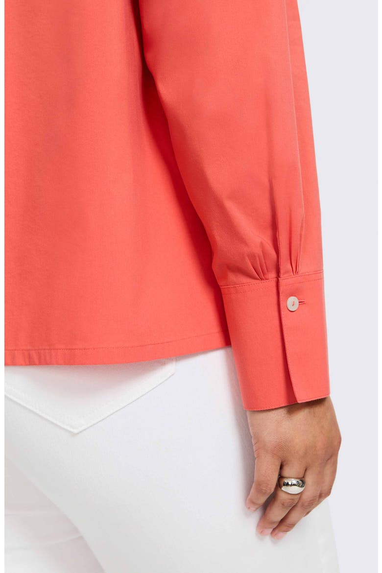 Bella Solid Popover Top, Alternate, color, TANGERINE