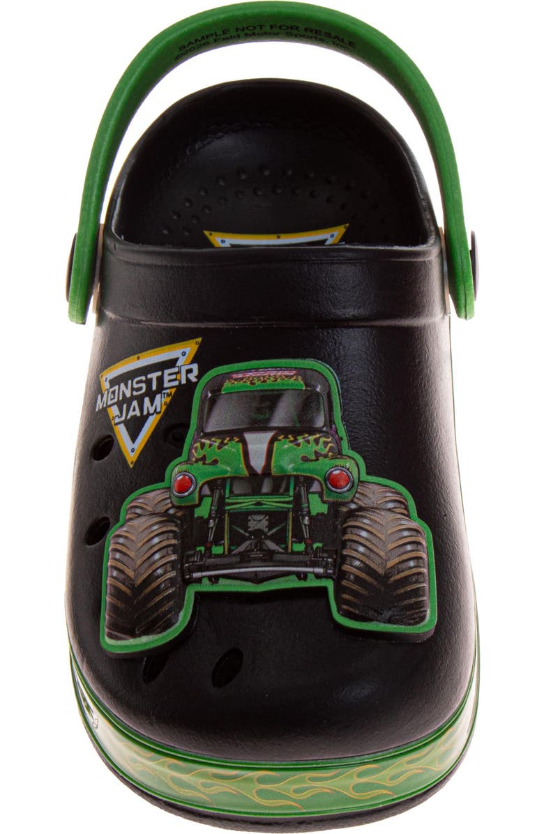 Monster Jam Megalodon Clogs, Alternate, color, Black Green