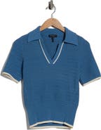 rag & bone Costi Short Sleeve Polo Sweater