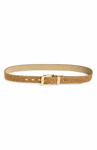 Steve Madden Faux Straw Woven Belt