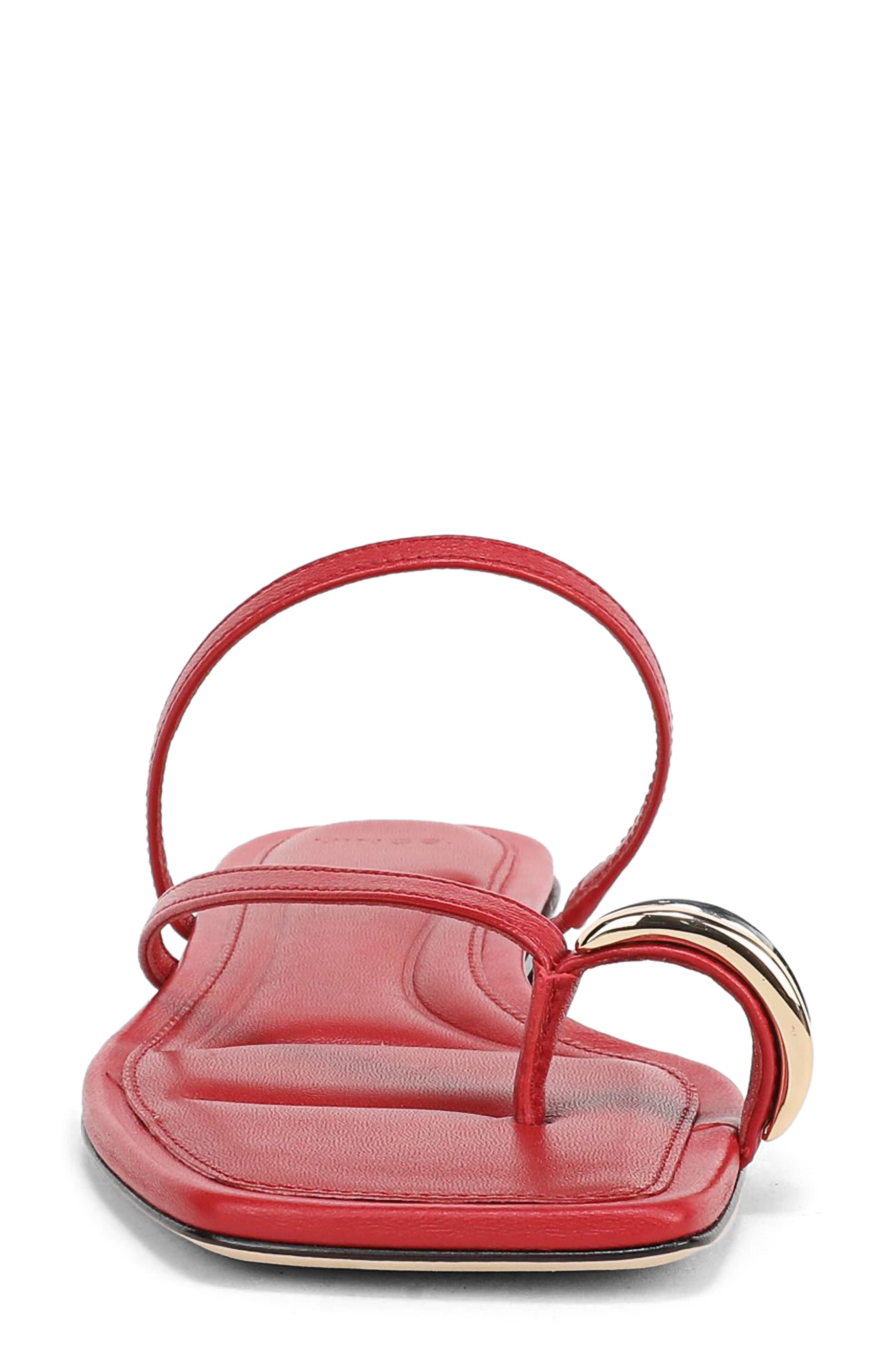 Polli Toe Loop Sandal, Alternate, color, CRIMSON