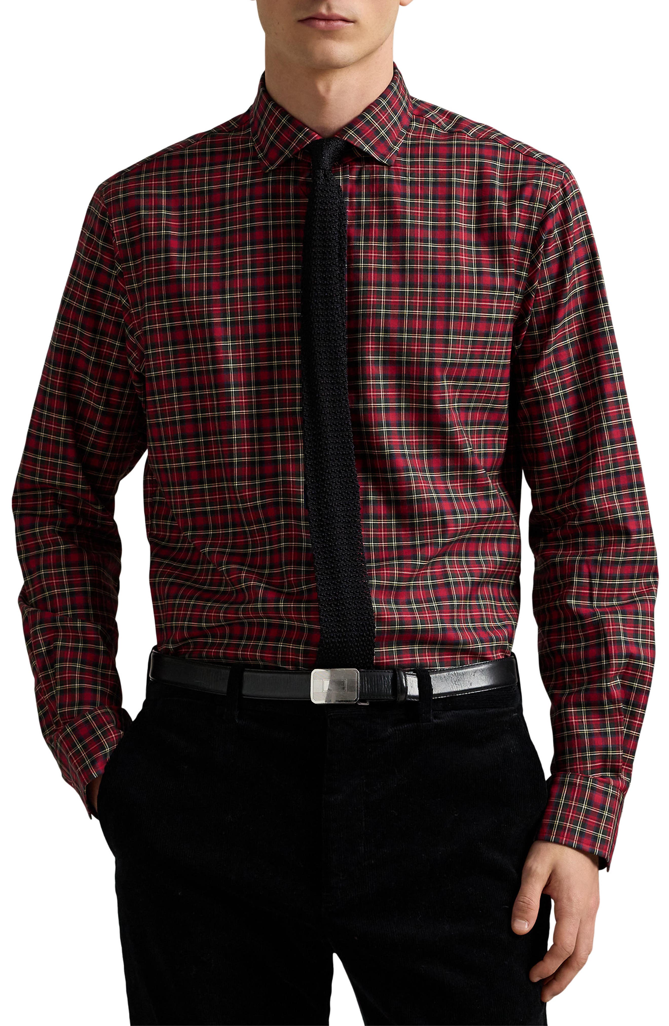 Polo Ralph Lauren Classic Fit Plaid Cotton Twill Button-Up Shirt