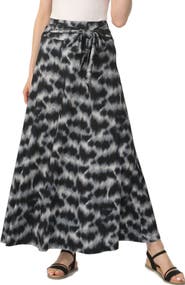 Kimi & Kai Women's Belted Maxi Skirt