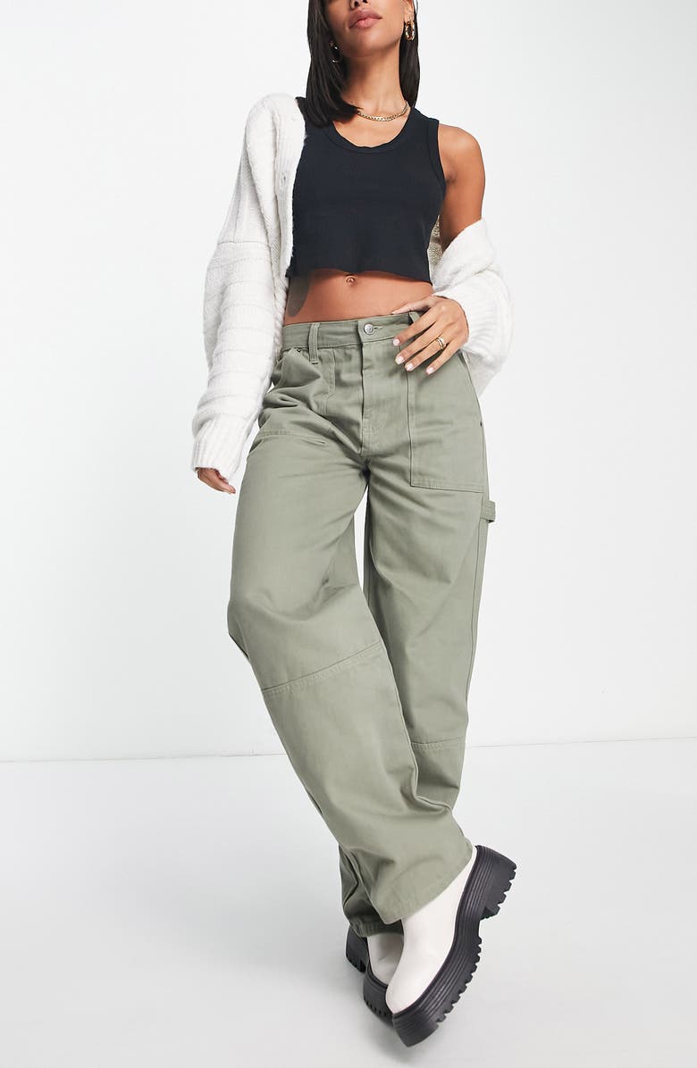 ASOS DESIGN Low Rise Cargo Pants, Alternate, color, 